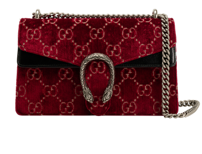 Old Small Dionysus, &pound;950, Handbags, Red, Velvet, Front view
